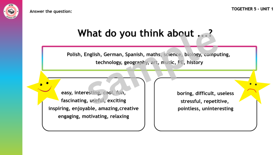 Together 5 Unit 1 - speaking activity
