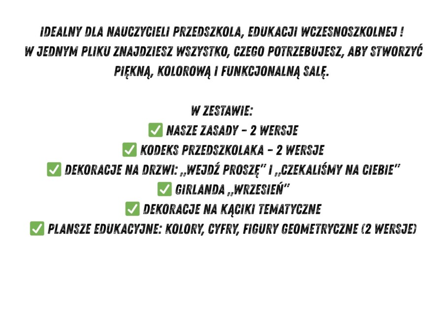 MEGA ZESTAW DEKORACJI DO SALI