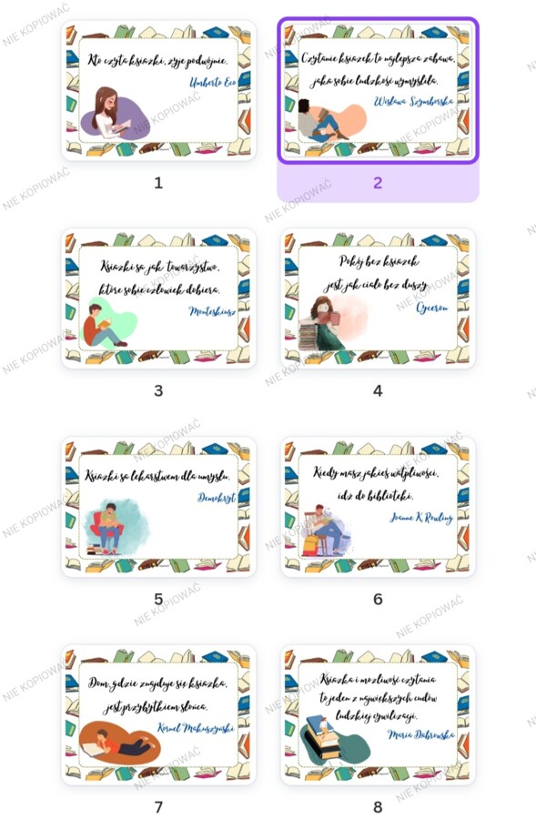 Czytanie książek - zalety, wartości - zbiór cytatów o książkach pdf