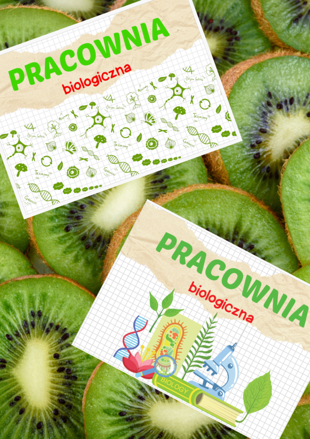 Tabliczka na drzwi - pracownia biologiczna, początek roku szkolnego, biologia, przyroda
