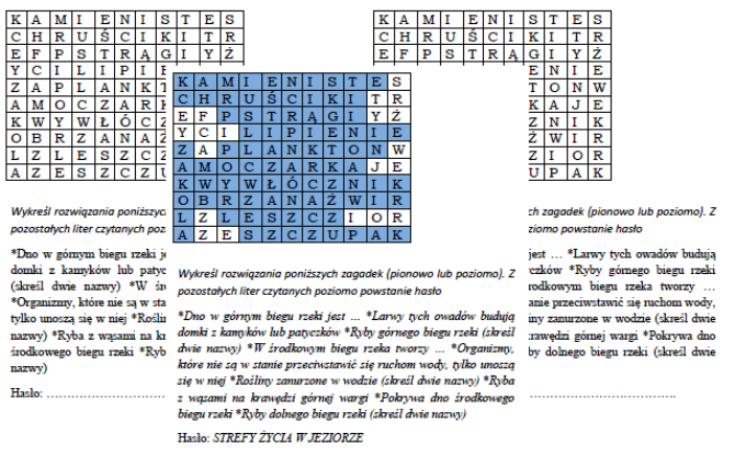 Wprowadzenie do tematu Życie w jeziorze - przyroda klasa 4