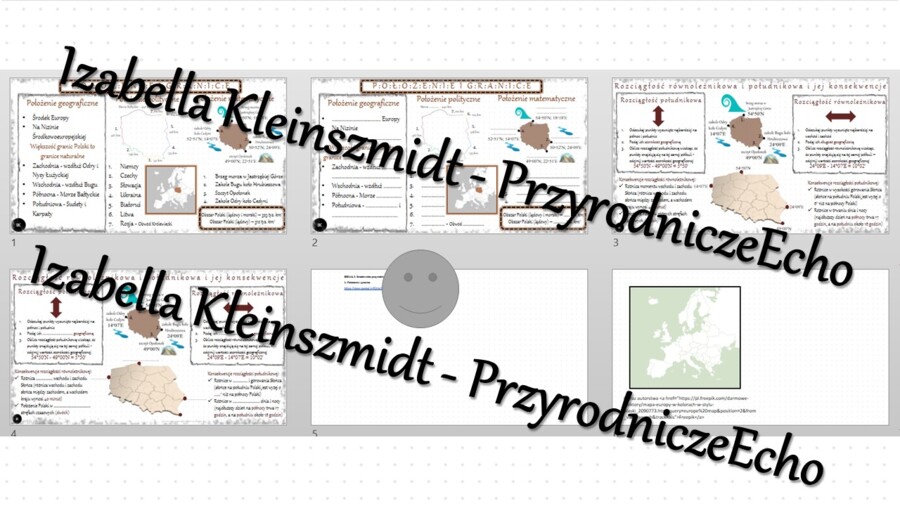 Minizestaw na temat „Położenie i granice Polski” – sketchnotka + karta pracy w power point + gratisowy link do prezentacji multimedialnej niekomercyjnej wykonanej w genial.ly do indywidualnego pobrania i użycia do celów niekomercyjnych. Geografia 7, „Śro