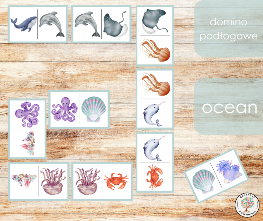 Domino podłogowe - ocean