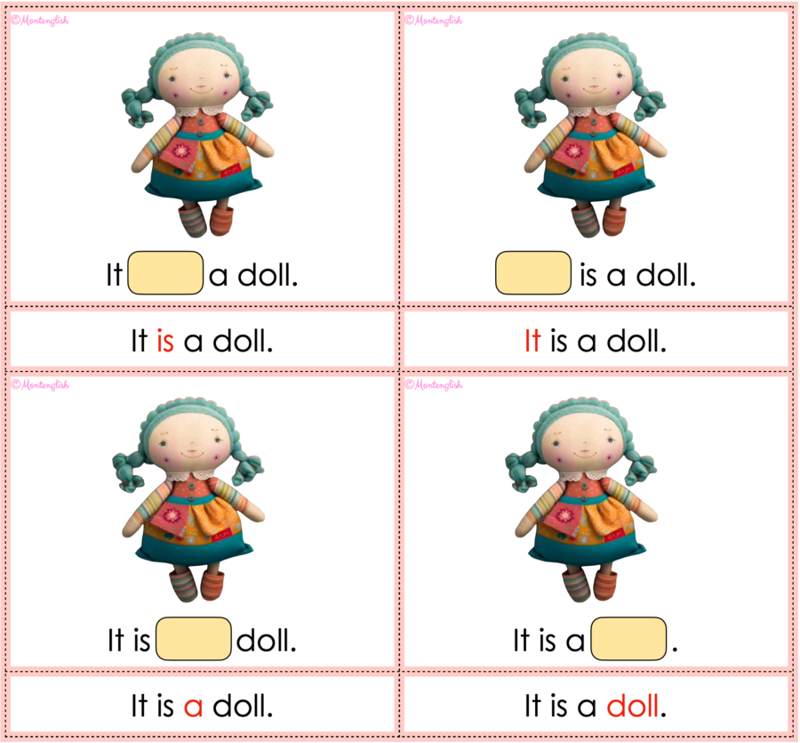 Karty 'It is' vs 'They are': fill in the gaps