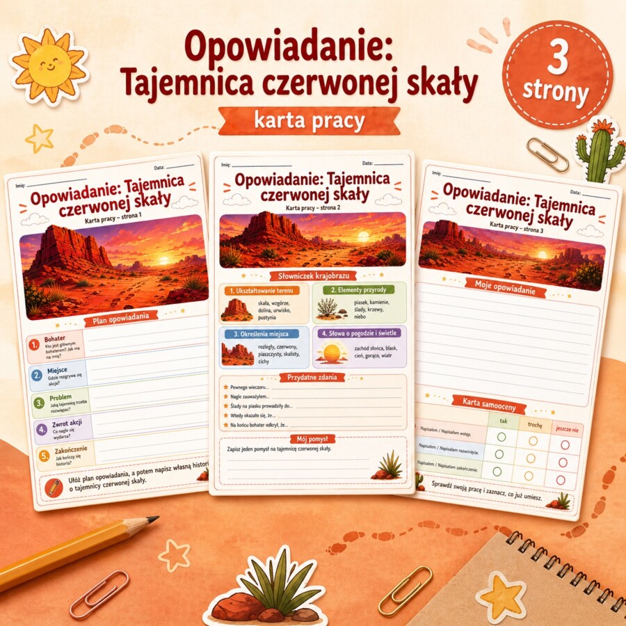 Opowiadanie. Tajemnica czerwonej skały