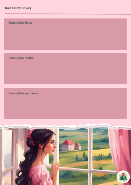 Gustaw Flaubert "Pani Bovary" – zadania do lektury, pełne opracowanie (myślownik)