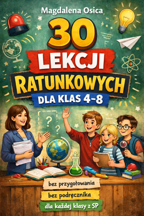30 lekcji ratunkowych na zastępstwo w klasach 4-8