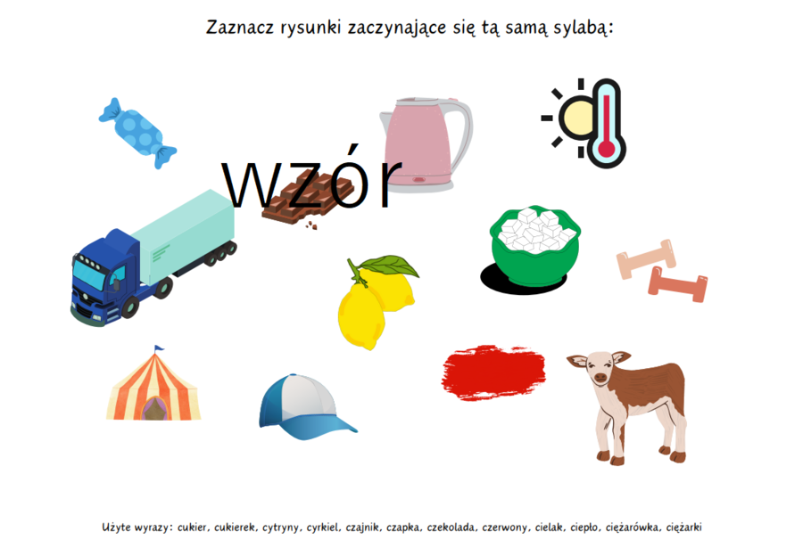 Różnicowanie głosek c:cz:ć