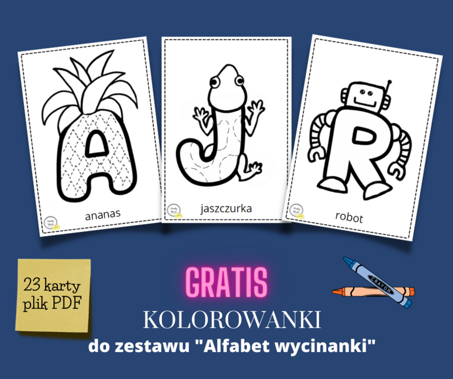 ALFABET - WYCINANKA - PLANSZE KLASOWE - DO ZROBIENIA WSPÓLNIE Z GRUPA