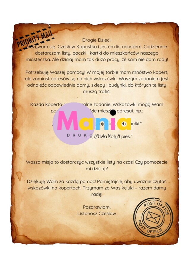 Dzień Listonosza / Dzień Poczty / Dzień Znaczka pocztowego