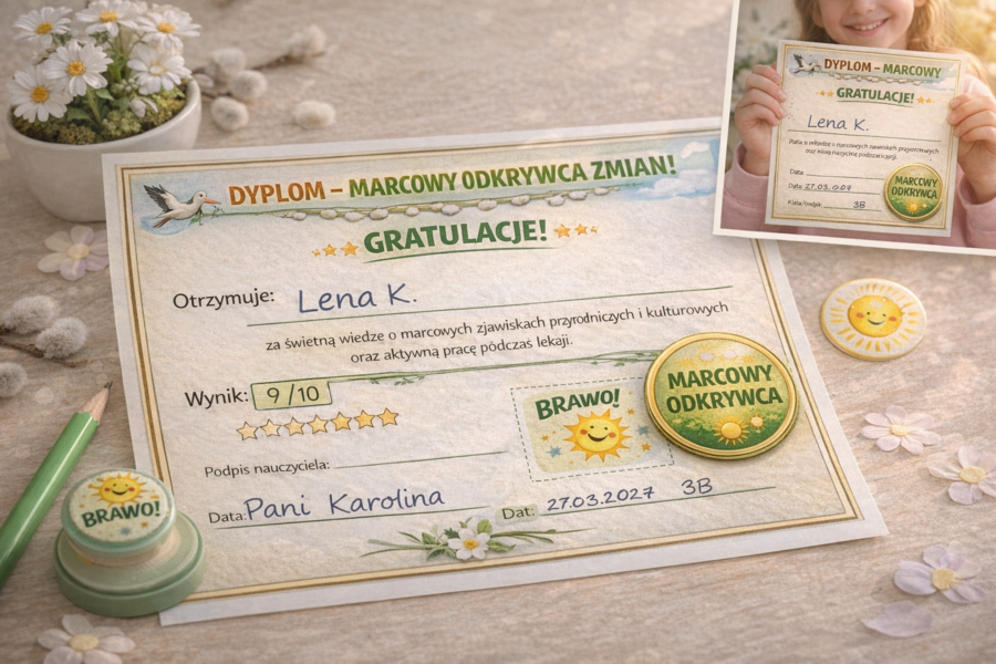 Quiz „Marzec miesiącem zmian”