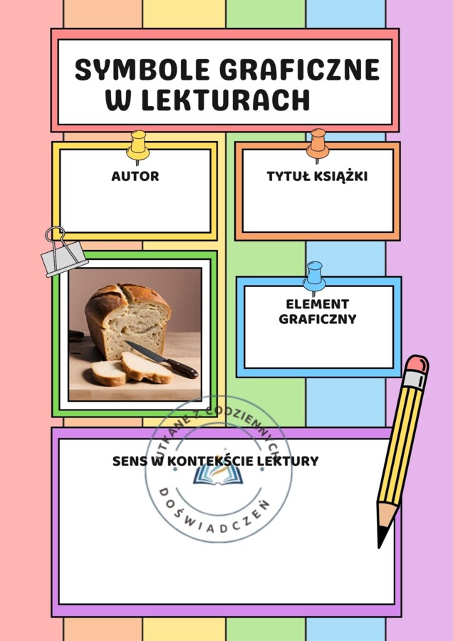 Symbole graficzne w lekturach- ćwiczenia przed egzaminem ósmoklasisty z języka polskiego