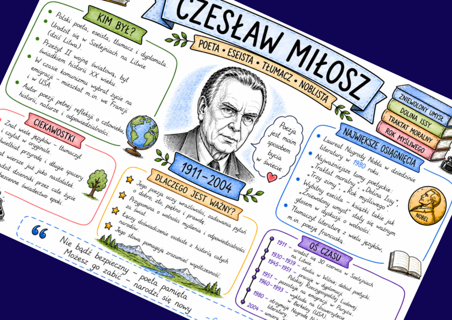 CZESŁAW MIŁOSZ - sketchnotka