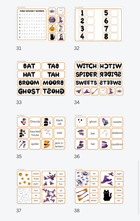 HALLOWEEN - Escape Room/ Stacje dydaktyczne (klasy 1-3)