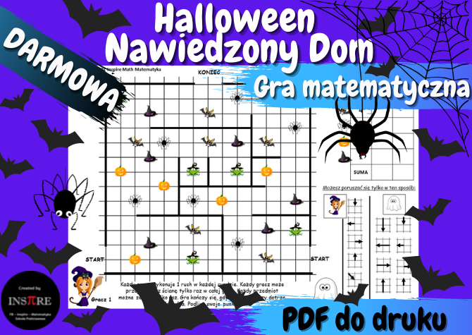 DARMOWA Gra Matematyczna Halloween Nawiedzony Dom