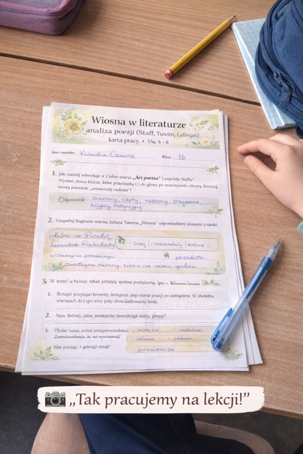 Wiosna w literaturze – analiza poezji (Staff, Tuwim, Leśmian)