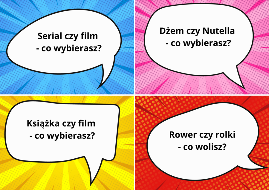 Karty "Poznajmy się!"