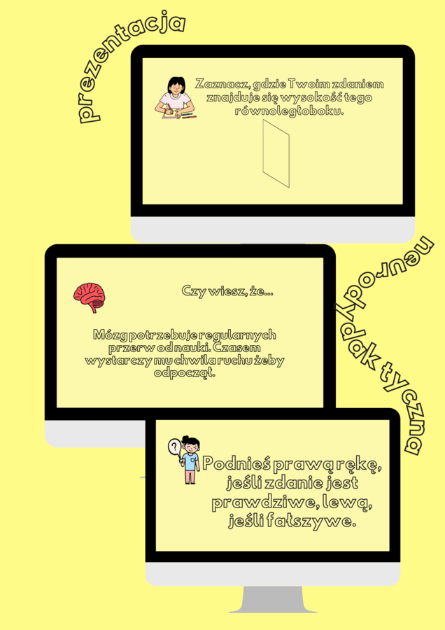 Prezentacja z elementami neurodydaktyki - geometria - klasa 5