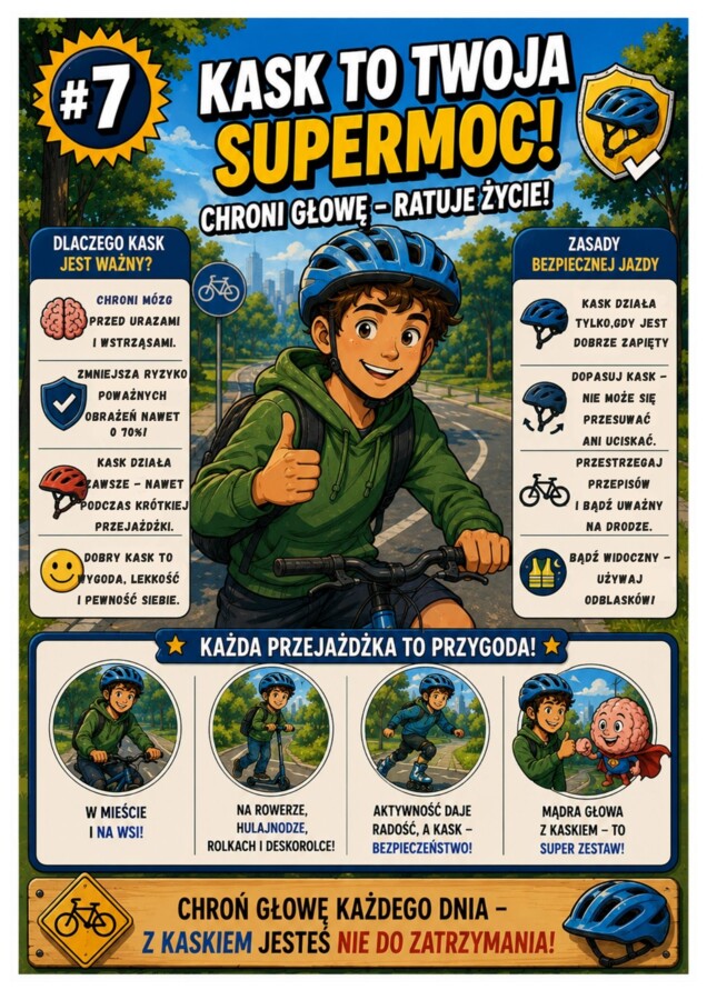 Gazetka "Bezpieczne wakacje".