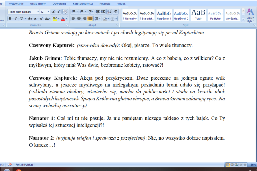 Dzień Kobiet- scenariusz przedstawienia dla uczniów szkoły podstawowej i ponadpodstawowej. Humor i morał!