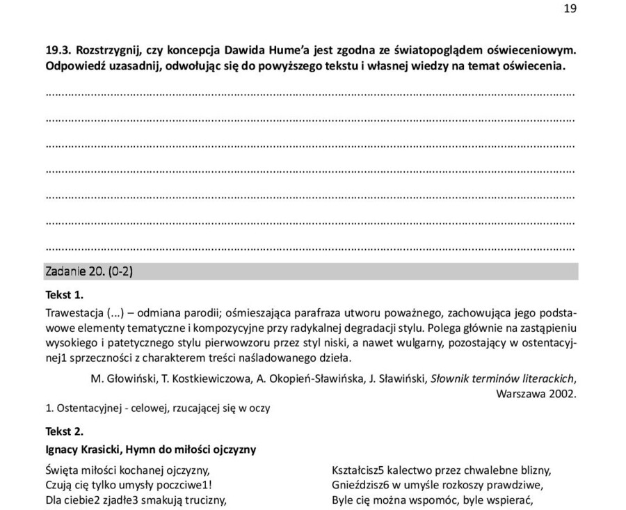 Oświecenie. Matura. 25 zadań autorskich i z materiałów CKE