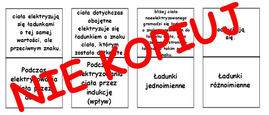 Domino - elektrostatyka