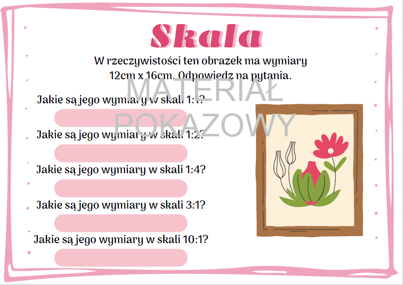 Skala - notatka + karty pracy