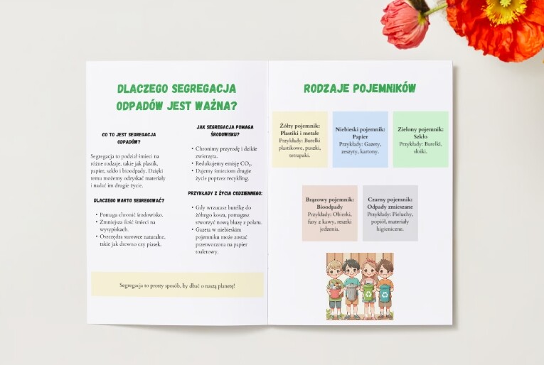 Infografika o segregacji odpadów