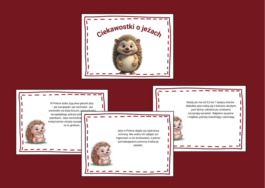 DZIEŃ JEŻA – biblioteka – świetlica – gazetka – 16 stron - wersja 1