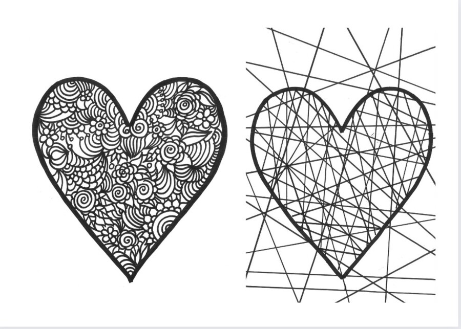 Serce - kolorowanka walentynki i nie tylko