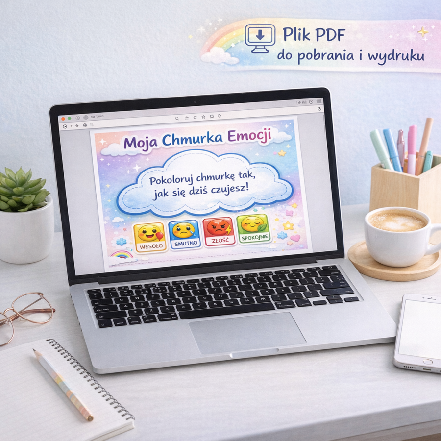 Chmurka emocji - karta pracy