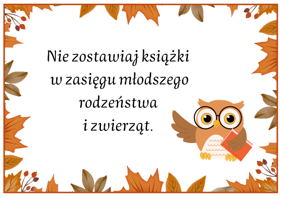 Jak postępować z książkami - BIBLIOTEKA - gazetka - wersja 2