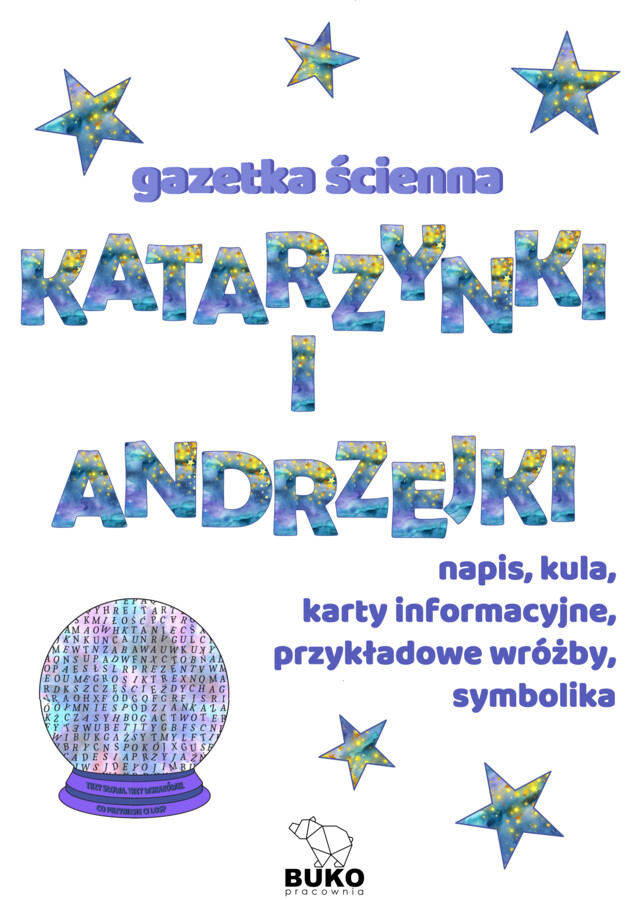 ANDRZEJKI i KATARZYNKI gazetka ścienna