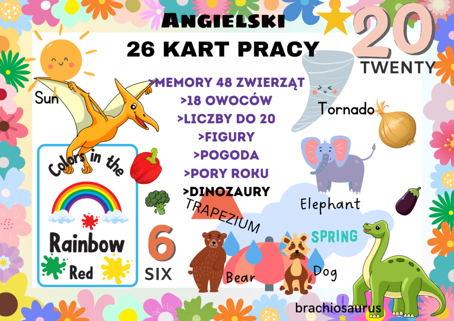 Angielski 26 Kart Pracy