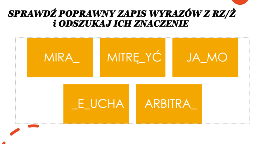 GRYWALIZACJA - praca ze słownikami