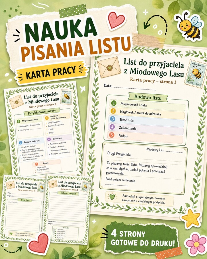 List do przyjaciela z Miodowego Lasu