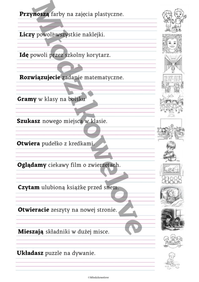 Czasownik- odmiana przez osoby i liczby