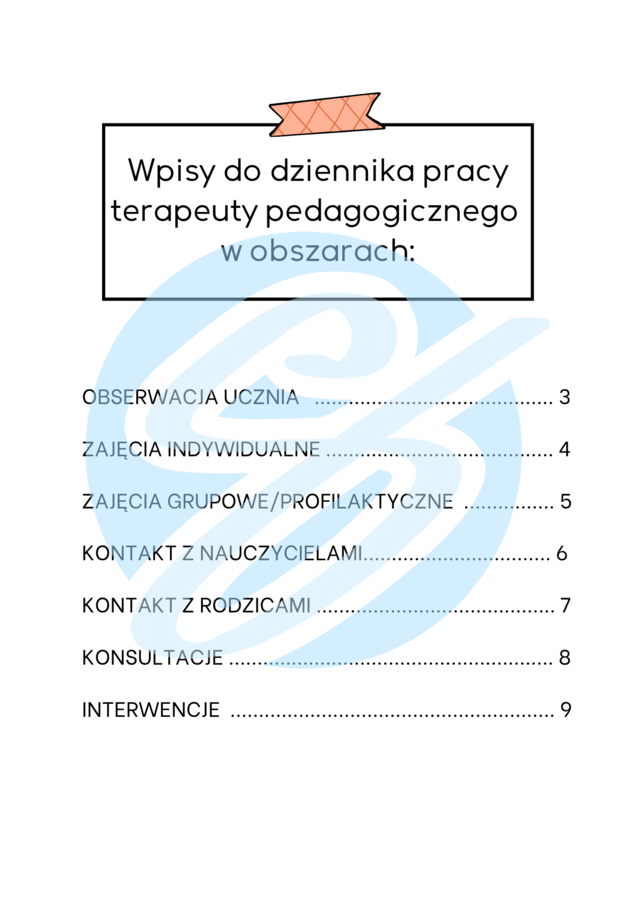 Terapeuta pedagogiczny w szkole średniej – przykładowe wpisy do dziennika