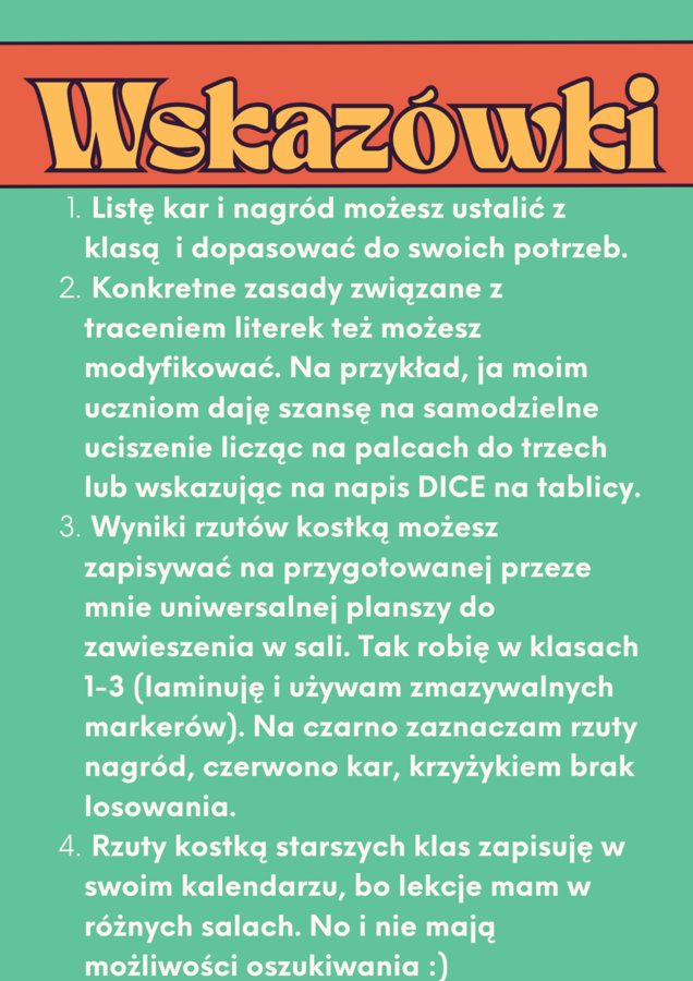 Class Dice – klasowy system nagród i kar