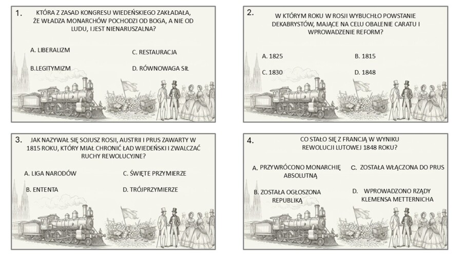 Gra edukacyjna typu Milionerzy