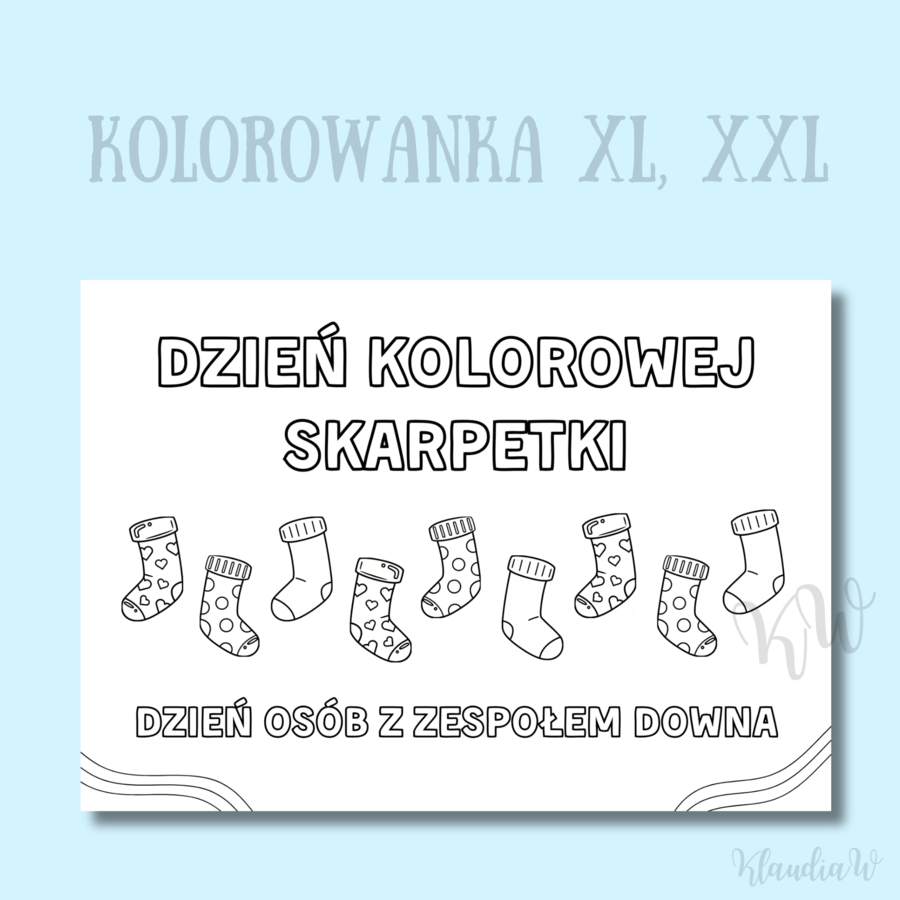 Dzień Kolorowej Skarpetki - zestaw