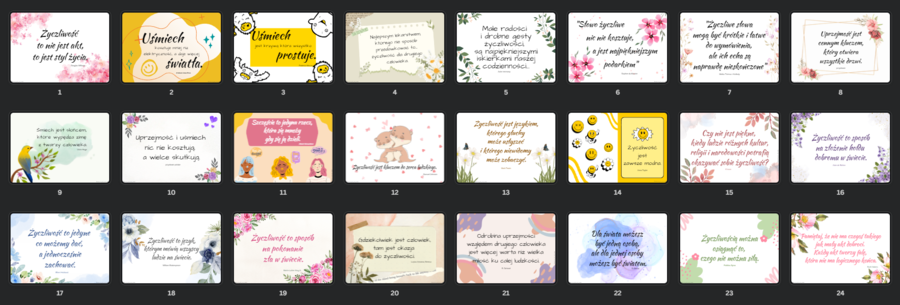 Plakaty - cytaty związane z życzliwością