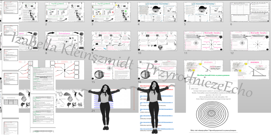 Zestaw 20 sketchnotek i kart pracy + 9 gratisowych linków do prezentacji multimedialnych oraz 8 lekcji multimedialnych - niekomercyjnych wykonanych w genial.ly do indywidualnego pobrania i użycia do celów niekomercyjnych z PRZYRODY do klasy 4 – dział I „