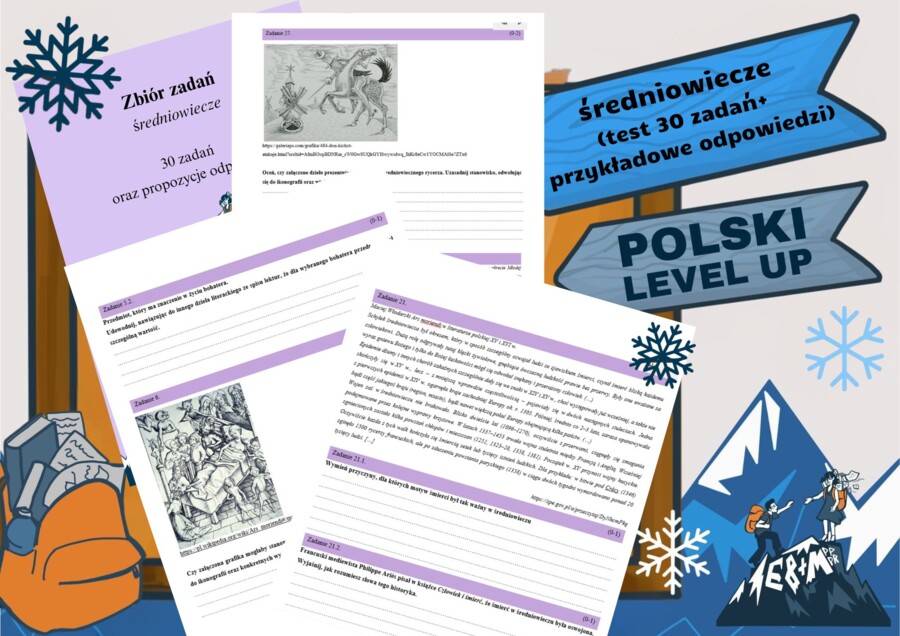 średniowiecze_test 30 zadań+ przykładowe odpowiedzi_Polski Level Up