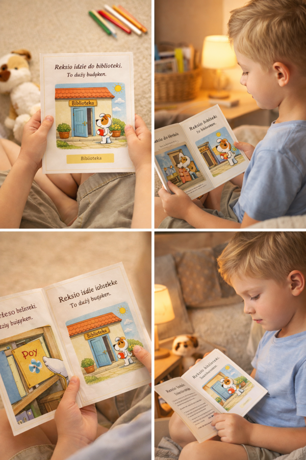 Reksio w bibliotece. [Mini książeczka do czytania]