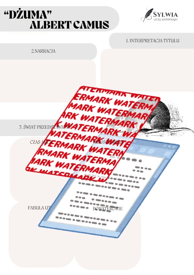 📒 Notatnik maturalny – Współczesność (wprowadzenie, Dżuma, Rok 1984, Tango, Górą Edek, Miejsce, Profesor Andrews w Warszawie, Podróże z Herodotem)