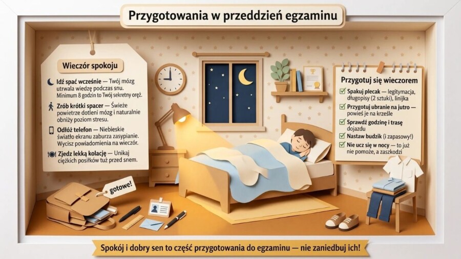 Egzamin ósmoklasisty – Ostatnia Prosta, prezentacja edukacyjna i poradnik ucznia (20 plansz)
