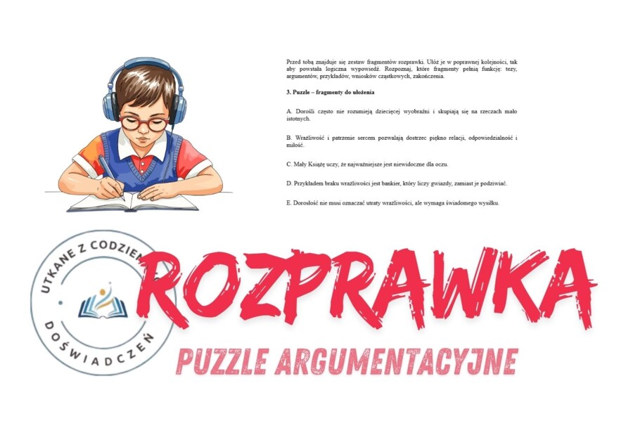 PUZZLE ARGUMENTACYJNE- przykład 1