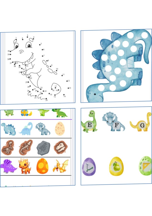 Dzień Dinozaura - karty pracy