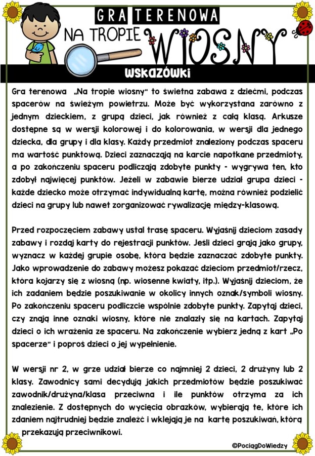 Wiosna - Gra Terenowa